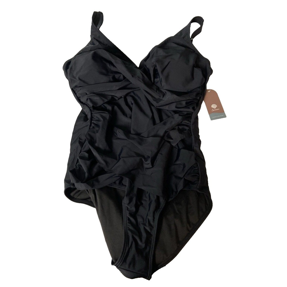 Smismivo women's Swimsuit XL One Piece Black Swimming